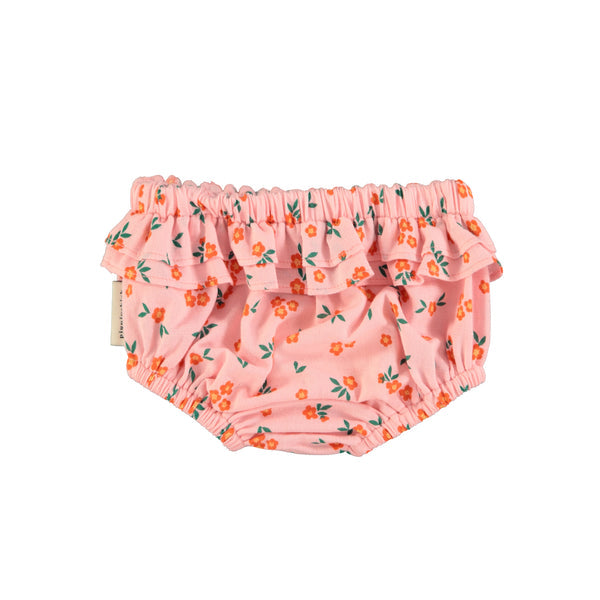 Pink Floral Overall Bloomer Set