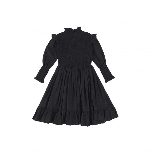 PETITE AMALIE BLACK DOT SMOCKED DRESS – BellaKidsNY