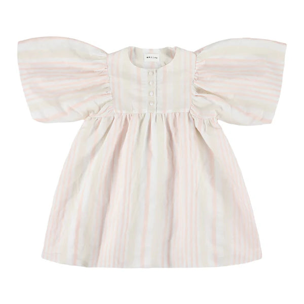 Morley YDOL Dress With Balloon sleeves Pink