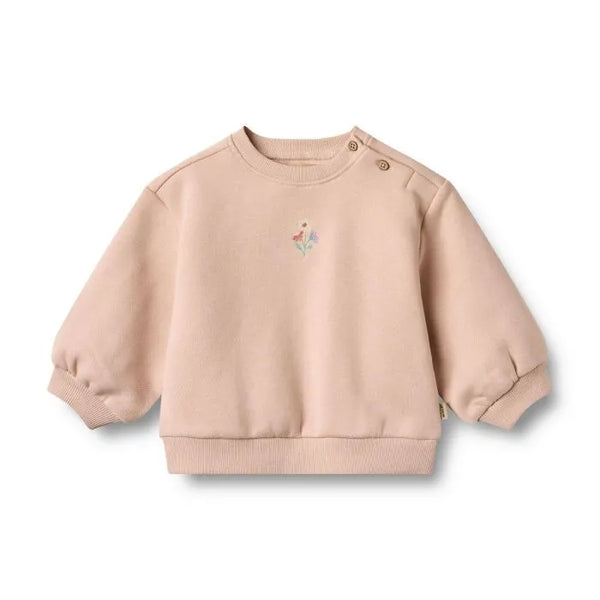 Wheat Rose Dust Embroidery Eliza Sweatshirt & Cruz Sweatpants Set
