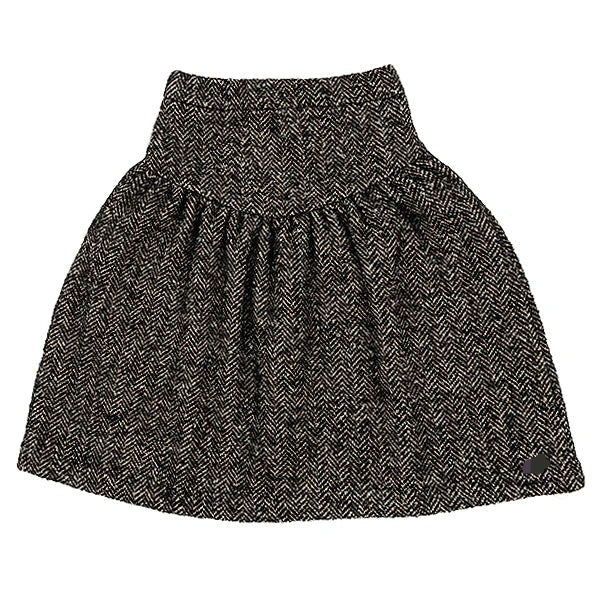 Be For All Chevron Black Skirt