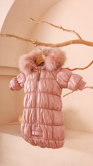 Mantel Pink Fully Gathered Baby Bunting