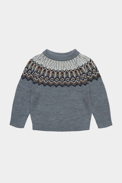 Fub Steel Fair Isle Sweater