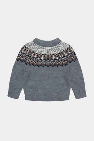 Fub Steel Fair Isle Sweater