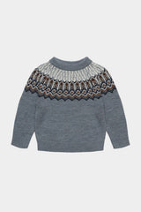 Fub Steel Fair Isle Sweater