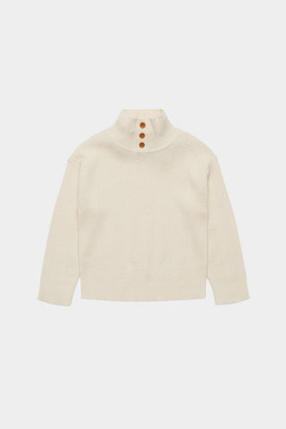 Fub Ecru Button Up Sweater