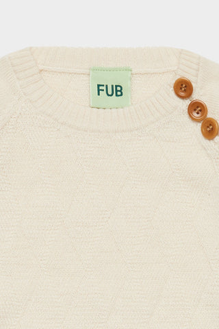 Fub Ecru Harlekin Baby Sweater & Legging Set