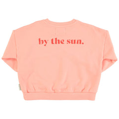 PIUPIUCHICK CORAL W\ LIPS PRINT SWEATSHIRT