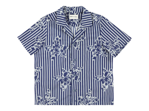 MORLEY SAULT NAVY FLOWER BOYS SHIRT