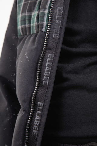 Ellabee Black Green Plaid Oliver Down Jacket