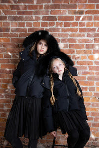 Ellabee Black Valentine Premium Bomber Black Fox