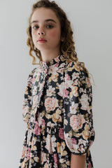 Petite Amalie Romantic Floral Print Cord Dress