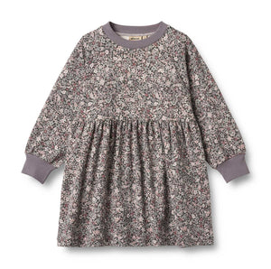 Wheat Purple Stone Flower Dorthea Jersey Dress