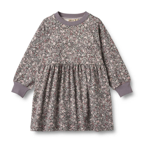 Wheat Purple Stone Flower Dorthea Jersey Dress
