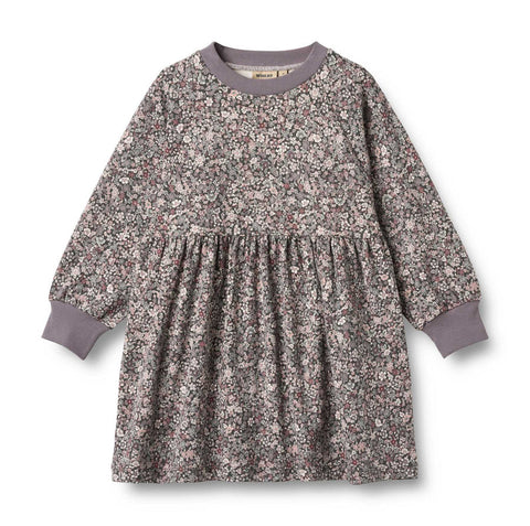 Wheat Purple Stone Flower Dorthea Jersey Dress