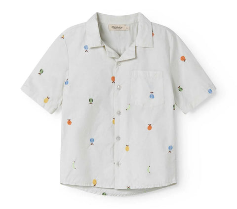 MarMar Beige Fruit Embroided Tage Shirt