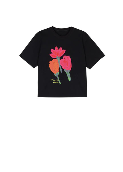 JNBY BLACK GRAPHIC TSHIRT