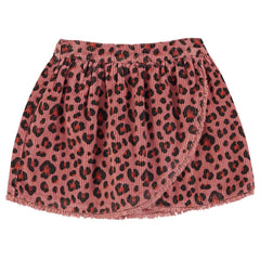 Piupiuchick Pink Animal Print Skirt