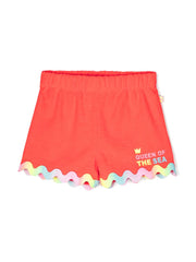 BILLIEBLUSH RICK RACK TRIM TERRY SHORTS