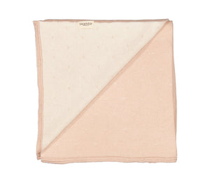 MARMAR CREAM TAUPE HEARTS ALIA BLANKET