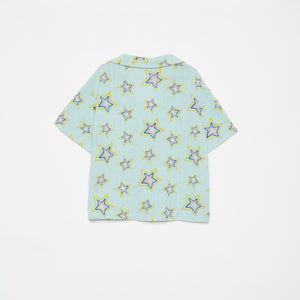 WEEKEND HOUSE KIDS ALL OVER STARS BUTTONED SHIRT