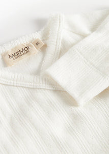 Marmar Gentle White Rib Footie Set
