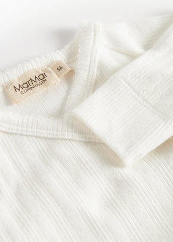 Marmar Gentle White Rib Footie Set
