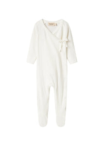 Marmar Gentle White Rib Footie Set