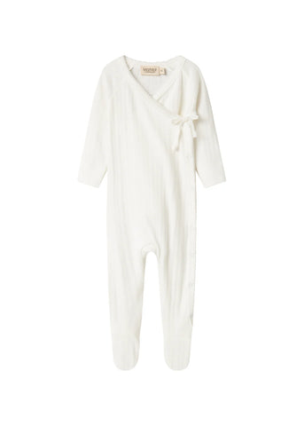 Marmar Gentle White Rib Footie Set