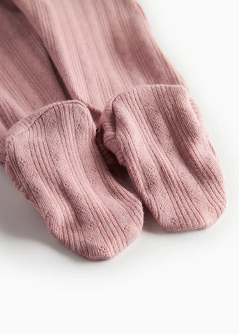 Marmar Soft Berry Rib Footie