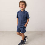 Marmar Vintage Blue Tad Polo & Paulo Shorts Set