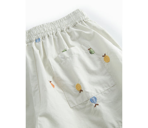 MarMar Beige Fruit Embroided Tage Pinon Set