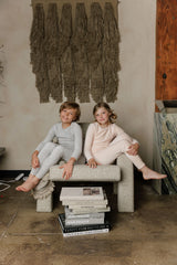 Embroidered  Blue Velour Collar Set