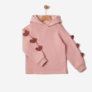 YELL-OH PINK SWEATER WITH HOOD