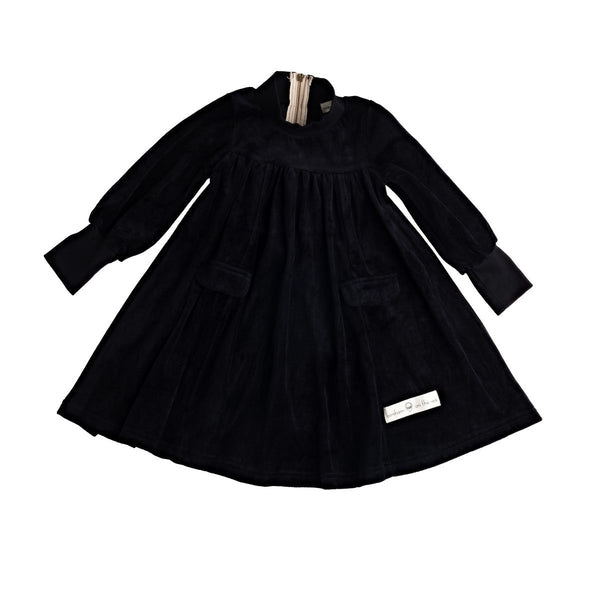 Birnham On The Sea Black Zipper Swing Dress