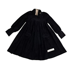 Birnham On The Sea Black Zipper Swing Dress