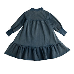 Birnham On The Sea Ocean Teal Tiered Dress