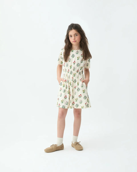 Compania Fantastica Cream Floral Dress