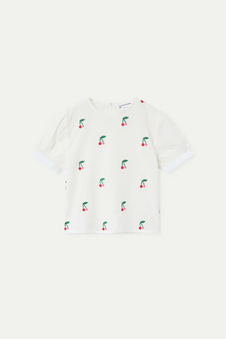 Compania Fantastica White S/S With Cherries Top