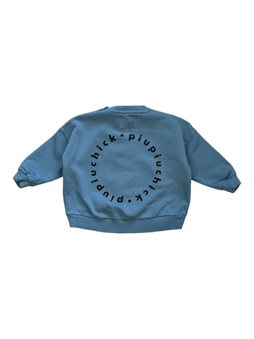 Piupiuchick Blue Logo Sweatshirt