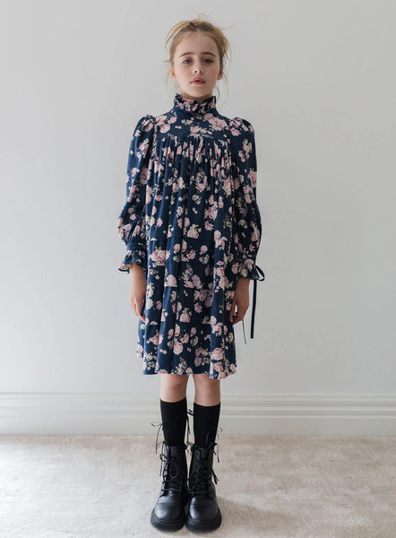 Steph Lilac Floral Print Cord Dress