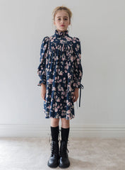 Steph Lilac Floral Print Cord Dress