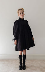Steph Cord Black Pleat Dress