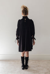 Steph Cord Black Pleat Dress