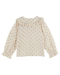 Emile Et Ida Lazuli Block Print Blouse