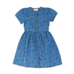 Wander & Wonder Cherries Denim Elspeth Dress