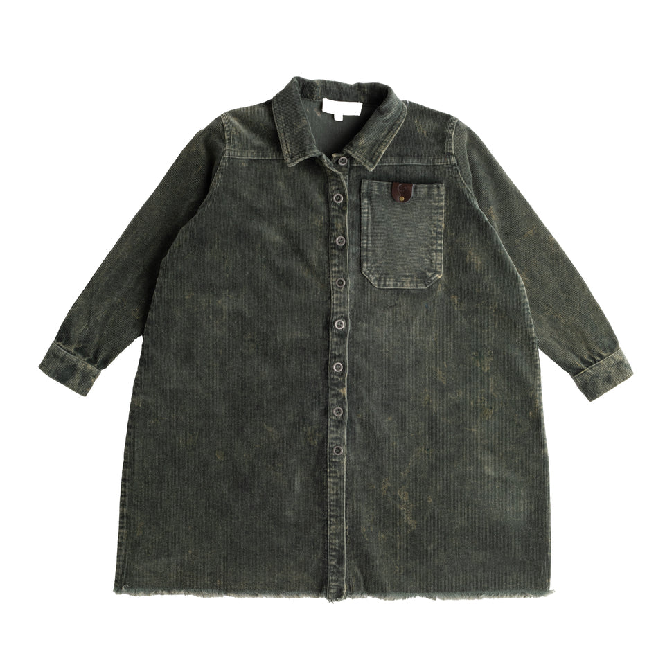 Birnham On The Sea Oversized green shirt dress Birnham On The Sea Oversized green shirt dress