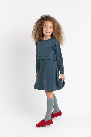 Birnham On The Sea Ocean Teal Sweatshirt Dress