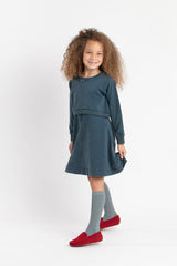 Birnham On The Sea Ocean Teal Sweatshirt Dress