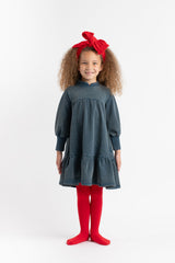 Birnham On The Sea Ocean Teal Tiered Dress